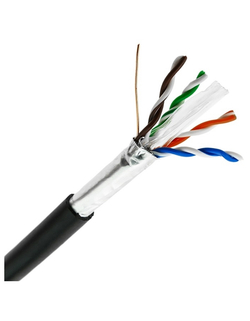 5bites Кабель FS6570-305APE витая пара FTP / SOLID / 6CAT / CCAG / PE / BLACK / OUTDOOR / DRUM / 305M