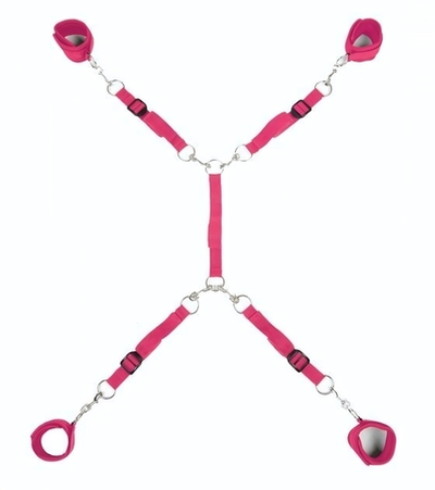 Ярко-розовый набор фиксаций на кровати Classic Bed Spreader (Цвет: ярко-розовый)