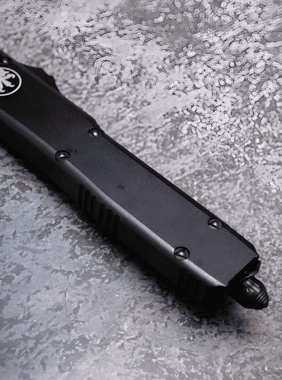 Тактический нож фронтально выкидной автоматический Microtech Черный