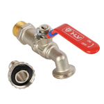 Кран шаровый со штуцером НР 3/4" ручка HLV