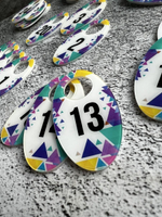 Номерки для гардероба 4х7 см