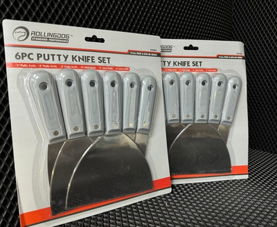 Набор шпателей Rollingdog 1/2/3/4/5/6" (25/50/75/100/125/150мм), серия Standard , арт.50481