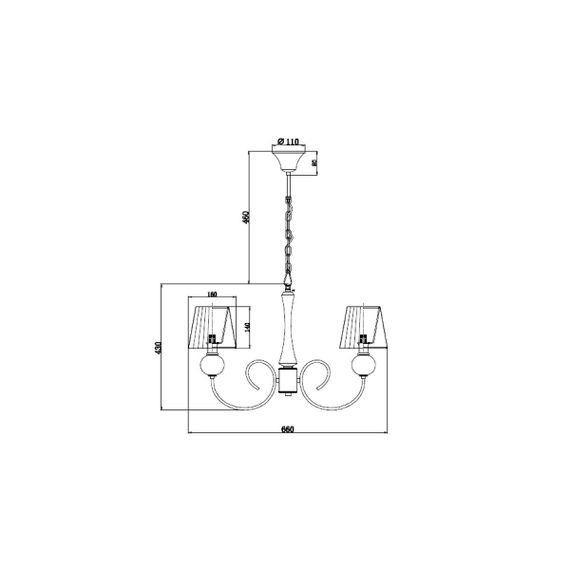 Подвесная люстра Vele Luce Percy VL1971L05
