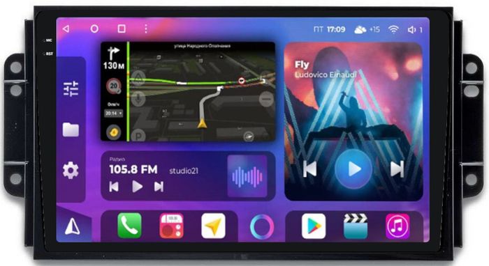 Магнитола для Chery Tiggo 3 2017-2020 - FarCar BM3026M-2K монитор 9.5" 2K QLED на Android 14, Быстрая, CarPlay, 4G SIM-слот