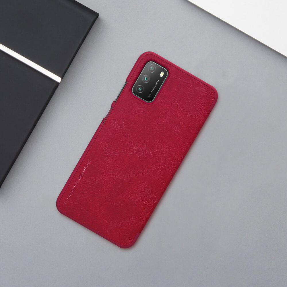 Кожаный чехол-книжка Nillkin Leather Qin для Xiaomi Poco M3