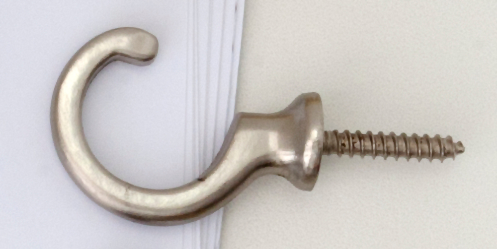Крючок-держатель для штор Фистро Ост, цвет сталь (2 шт)