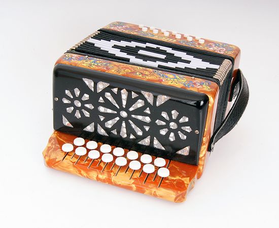 S40XL-C-YL Гармонь "Сувенир" 15х12-I, желтая, Шуйская гармонь