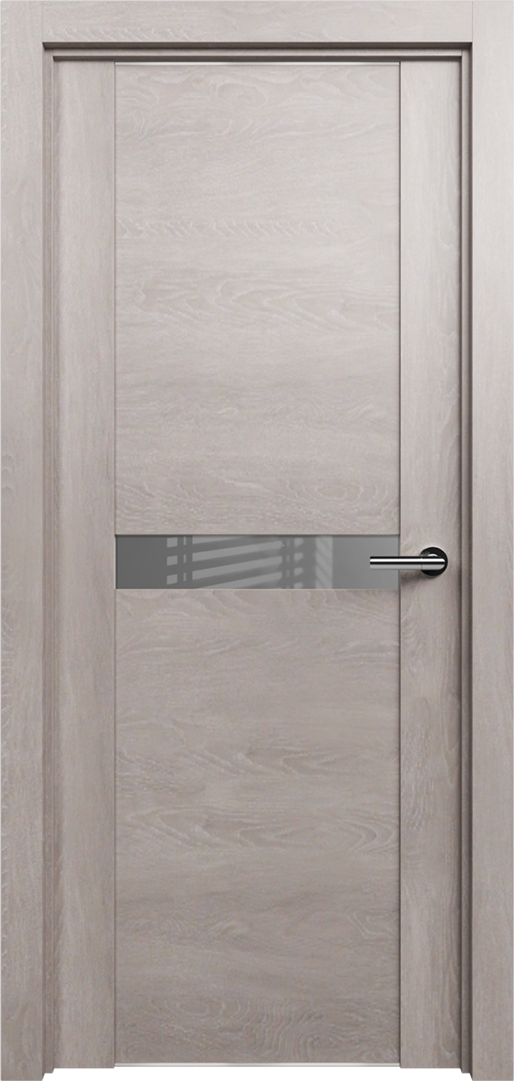 TREND 411 Дуб Серый. Стекло: Лакобель Серое