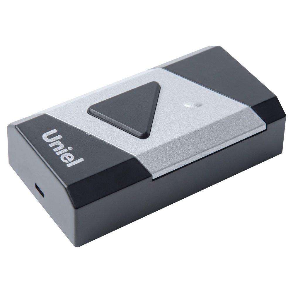 UDB-016W-R1T1-38S-150M-BL-SL Звонок беспроводной. Радиус действия 150м. Черный с серебристым. ТМ Uniel