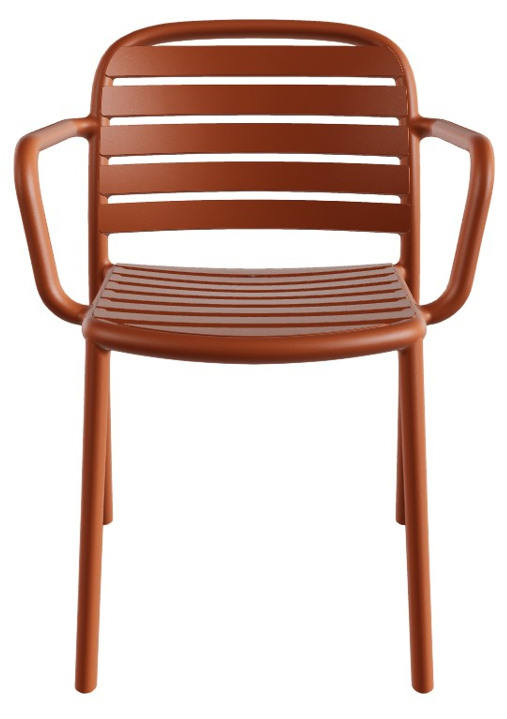 Кресло пластиковое Papatya Tarabya-K, янтарно-оранжевый