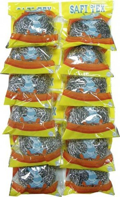 Металлическая мочалка "Зоюшка" 12шт на листе/60/720