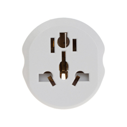 Переходник универсальный 16А, с з/к, 220 В, белый