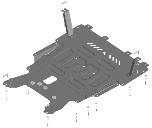 Защита стальная 1,5 мм Д, КПП BAIC U5 Plus MOTODOR.58502