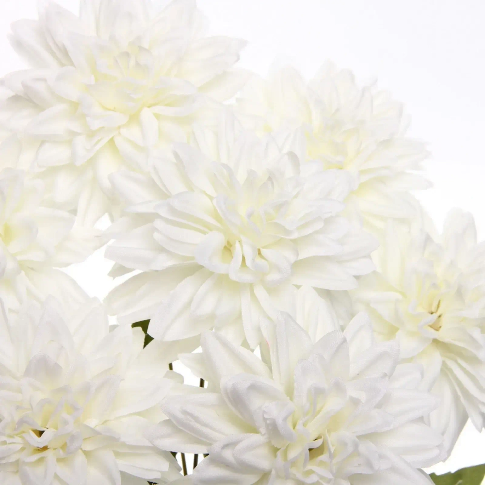Искусственные цветы «Букет Георгин» 45см 7 цветков белые