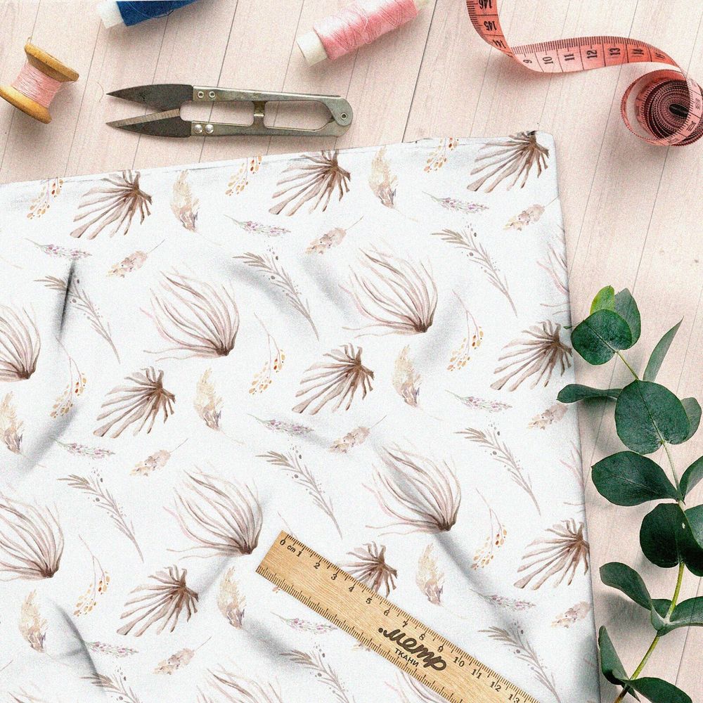 Ткань дюспо растения минималистичные