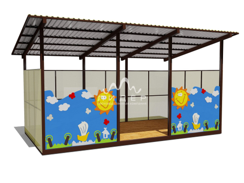 Теневой навес одинарный 3000х6000 19102