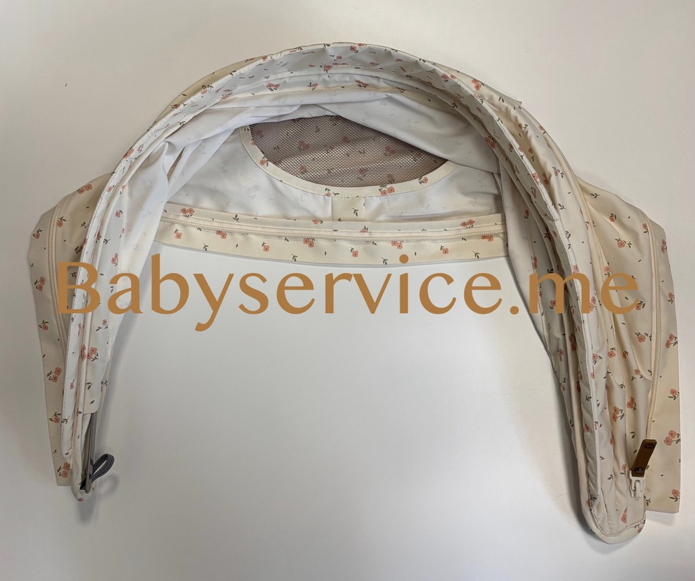 Капюшон Happy Baby Luna 360 бежевый цветы