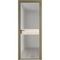 Алюминиевая дверь 6AG шампань остеклённая со ставкой