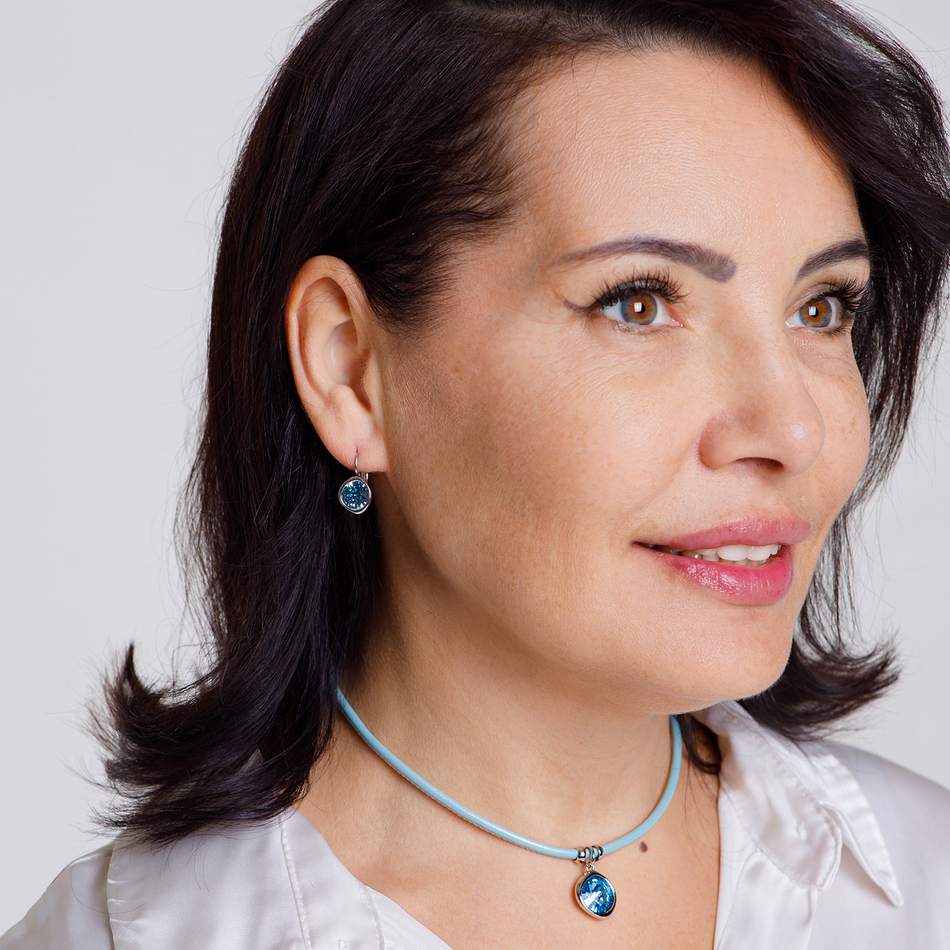 Серьги Fiore Luna Royal Blue Delite A1911.23 BL/S