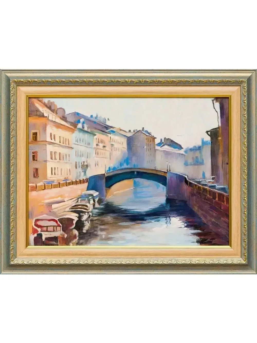 Картина маслом Утренний СПб Леонтьев