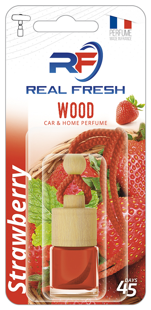 ОСВЕЖИТЕЛЬ ВОЗДУХА "REAL FRESH" WOOD STRAWBERRY 5ML