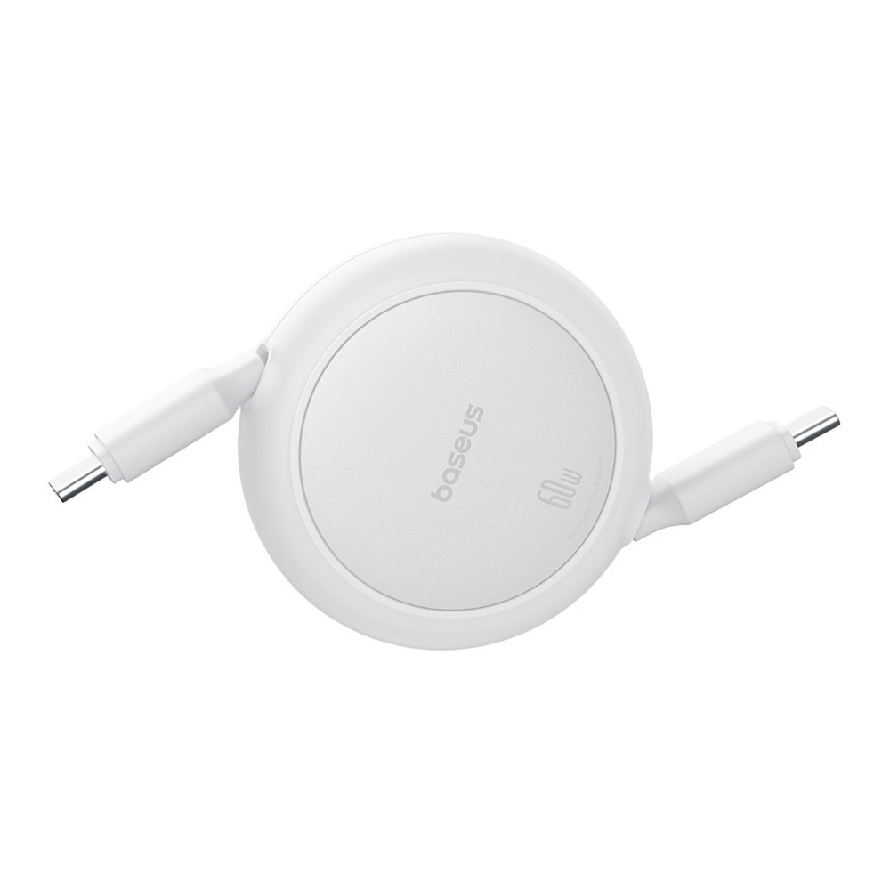 USB-C Кабель Baseus Free2Pull Mini Charging+Data 60W 1m - Moon White