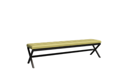 Next Банкетка трехместная NLT.L-3 Korfu 14/Металл Антрацит 1950*380*480