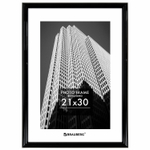 Рамка 21х30 см небьющаяся багет 14 мм пластик BRAUBERG "Original" черная (2 штуки в упаковке)