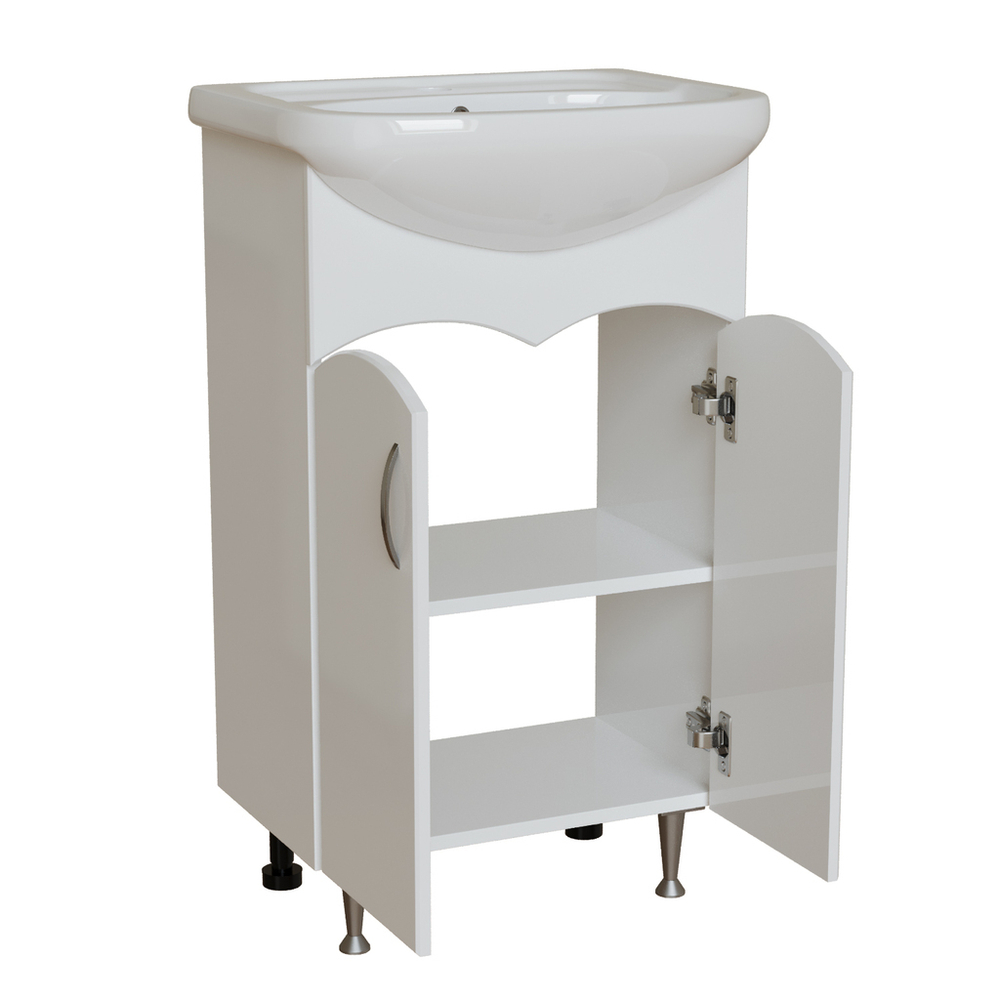 Тумба д/ванной "ФОРМАТ-50" под рак.Уют-50 (ROSA) (ПВХ) (разбор)