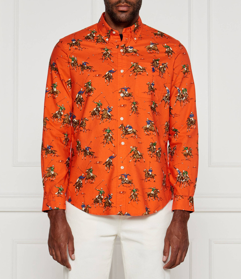 Рубашка POLO RALPH LAUREN - оранжевый(710950408)