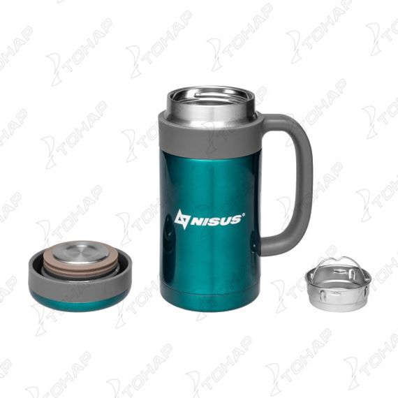 Термос-кружка с ручкой + ситечко 450мл (NA.TMK-HBG-450-13) Nisus
