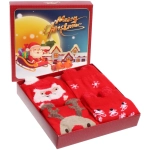 Носки женские в подарочной коробке 4шт «NEXOLOD», 4 дизайна, цвет красный, р36-39