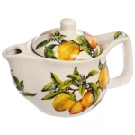 Чайник заварочный керамический 350мл с ситом «Лимоны»