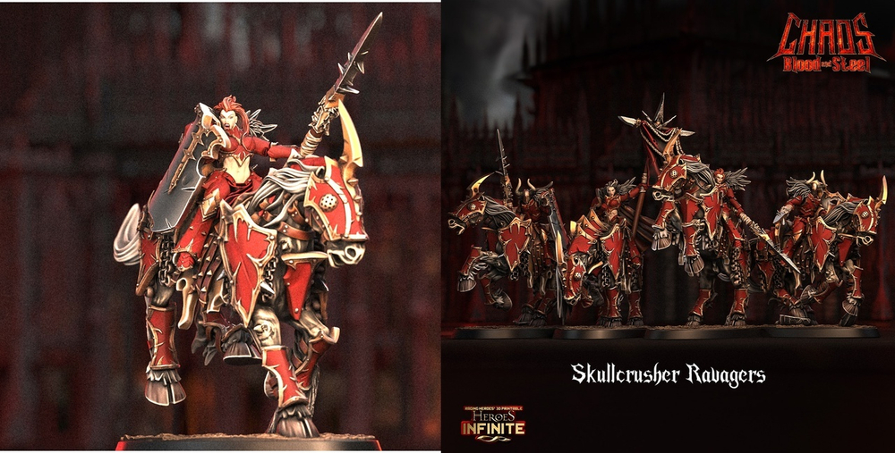 Chaos Khorne Skullcrushers Ravegers