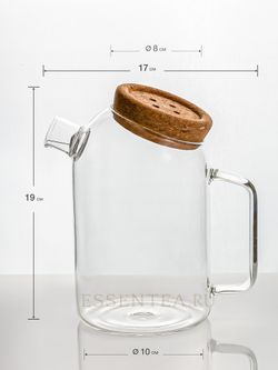 чайник стеклянный 1200 мл размер