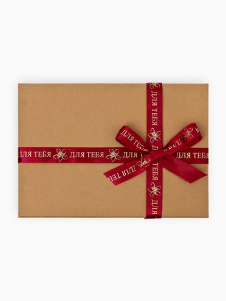 Лента атласная «Для тебя», тиснение 2 см × 5 м