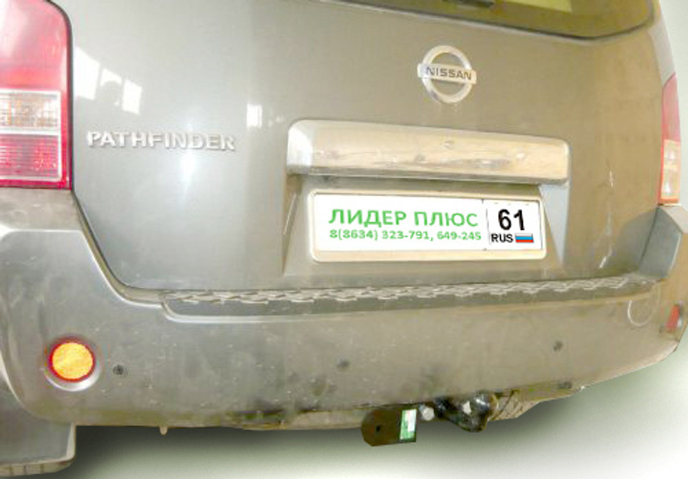 Фаркоп(прицепное) Лидер-Плюс для NISSAN PATHFINDER 3 (R51) 2004-2014(паспорт и сертификат в комплекте)(без электрики)N108-FC