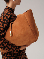 Замшевая сумка шоппер Deboro 31054 вуд