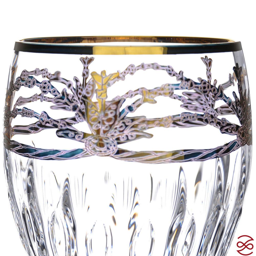 Набор бокалов для вина TIMON Violet/Gold (6 шт) 300 мл