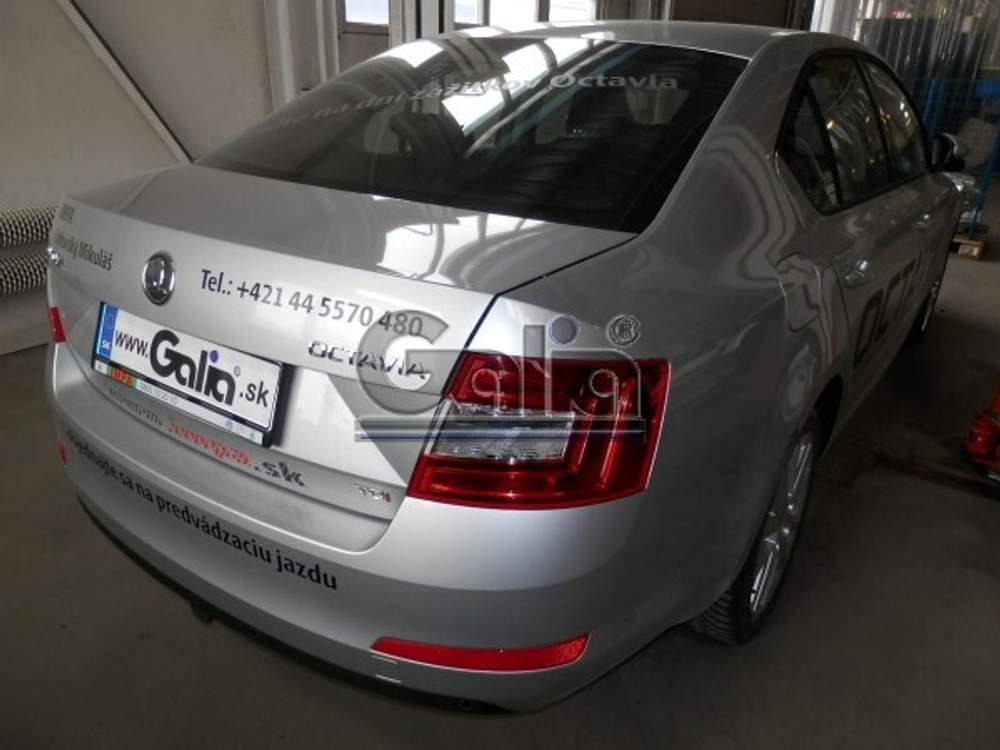 Фаркоп оцинкованный Galia S105C для Skoda Octavia седан/универсал 2013-(паспорт и сертификат в комплекте)(без электрики)
