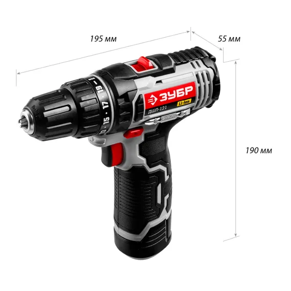 Аккумуляторный шуруповерт &quot;ЗУБР&quot; ДШЛ-121 КН