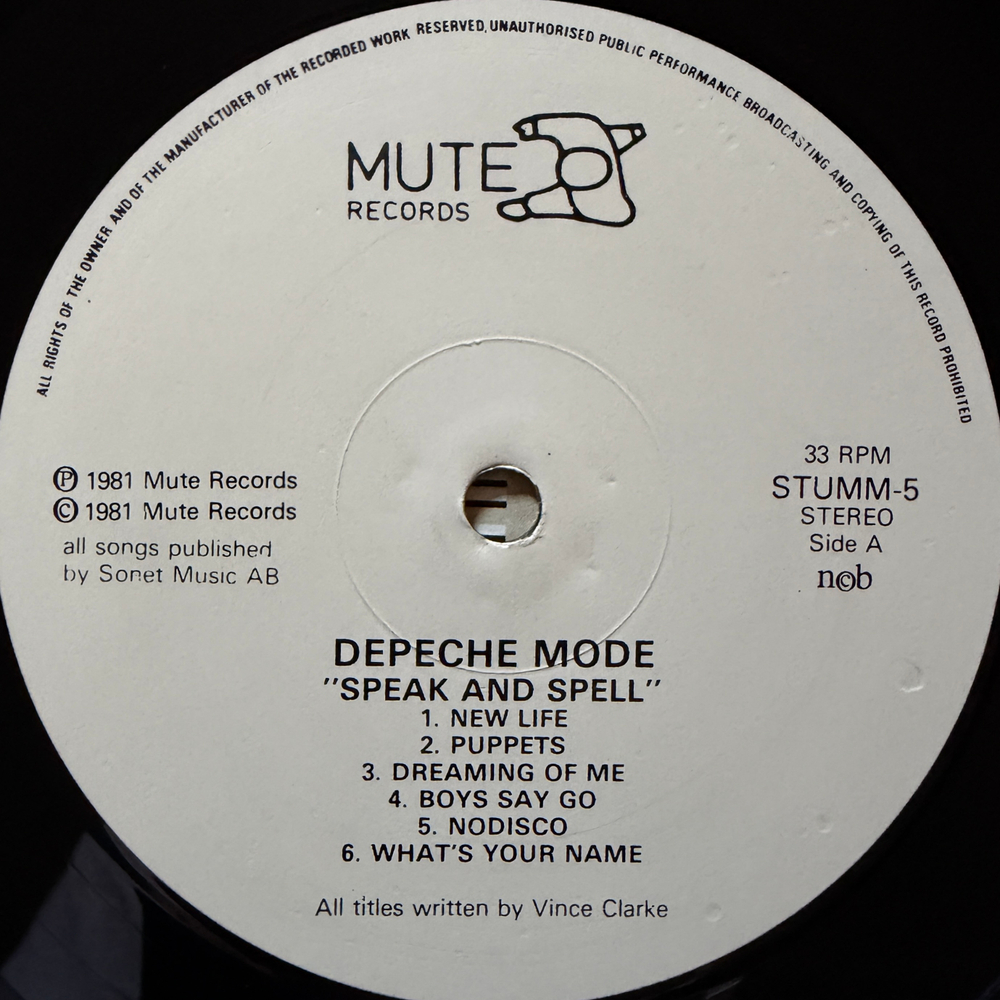 Depeche Mode - Speak & Spell (Скандинавия 1981г.)