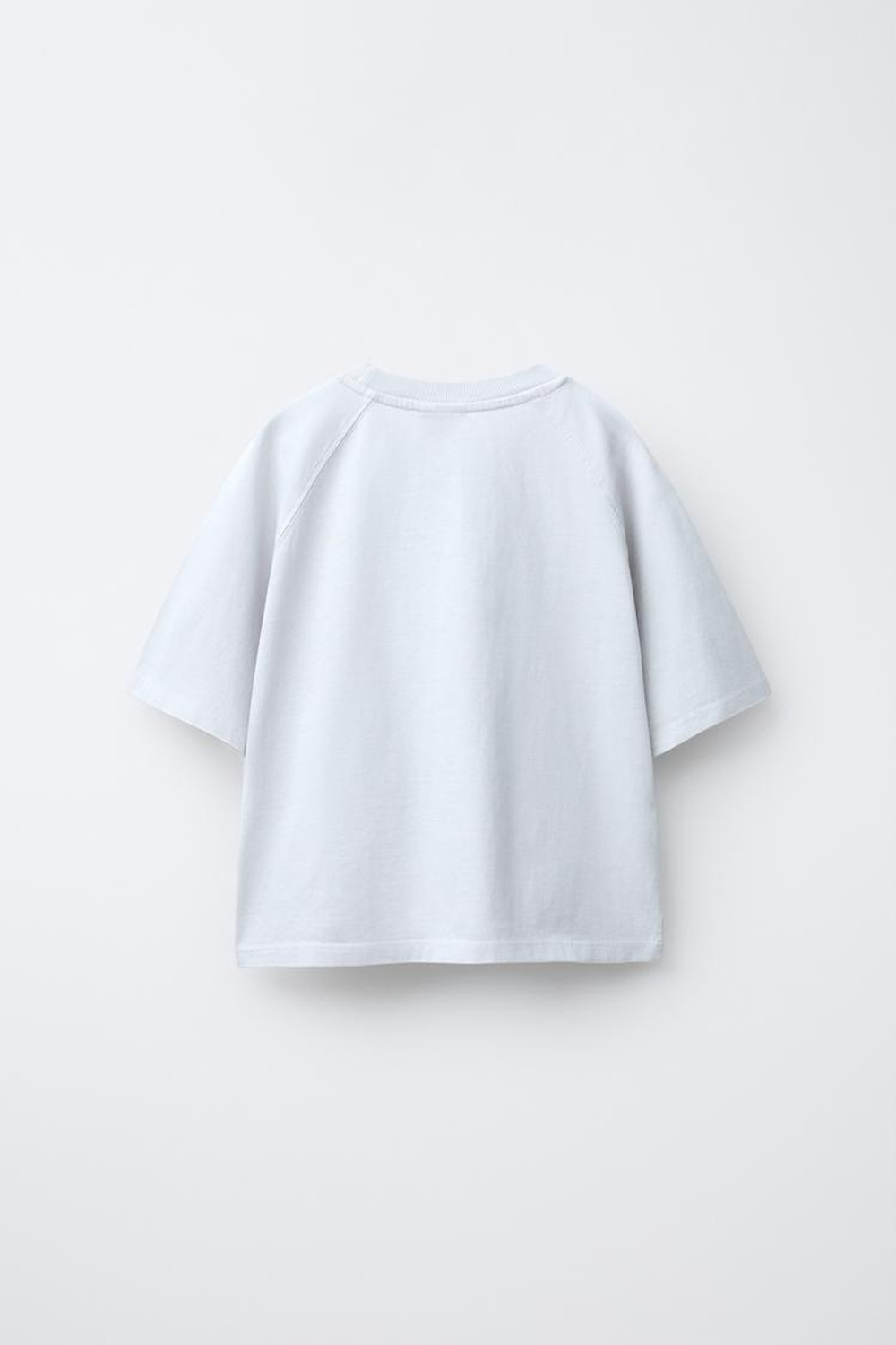 ZARA КОМПЛЕКТ ИЗ ФУТБОЛКИ HEAVY WEIGHT И ЛЕГИНСОВ GLARE RIB С ЭФФЕКТОМ ПОТЕРТОСТИ, ЖЕМЧУЖНО-СЕРЫЙ