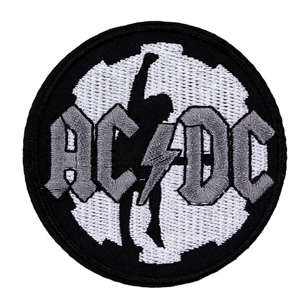 Нашивка AC/DC (круглая, гитарист)