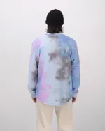 Толстовка Anteater Hoodlong Tie Dye Голубая