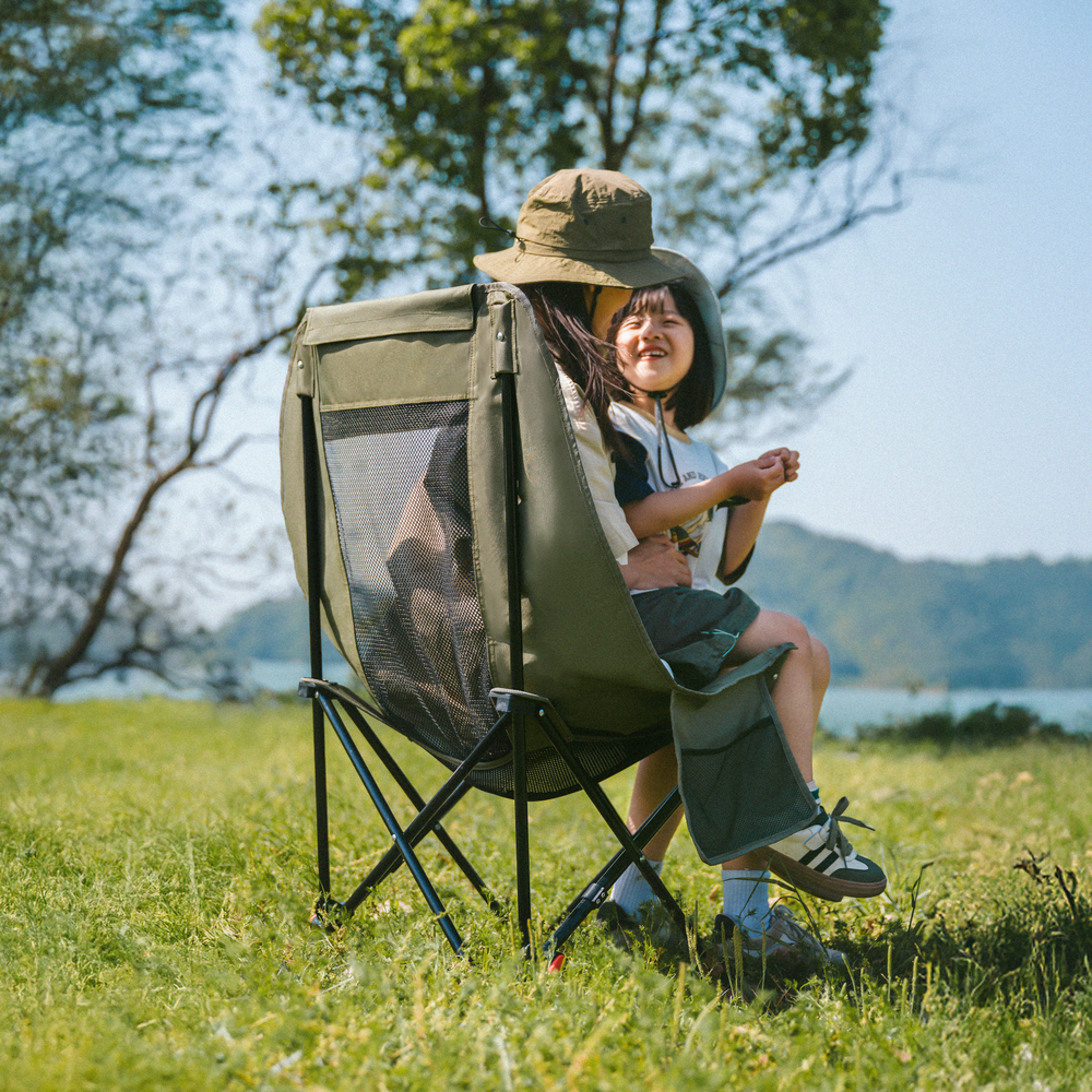 Кресло складное Naturehike Sea Star 002 с подставкой для ног, зеленый (CNK2550JJ019)