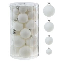 GAEM Набор из 40шт, Украшение новогоднее Шар "Снежное очарование", D 6 см, L14,5 W14,5 H26 см