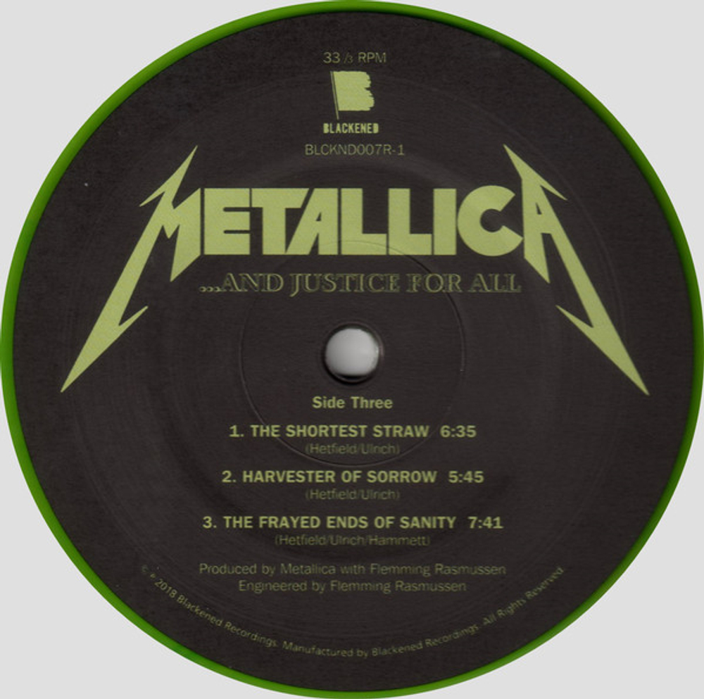 Metallica / ...And Justice For All (Coloured Vinyl)(2LP)