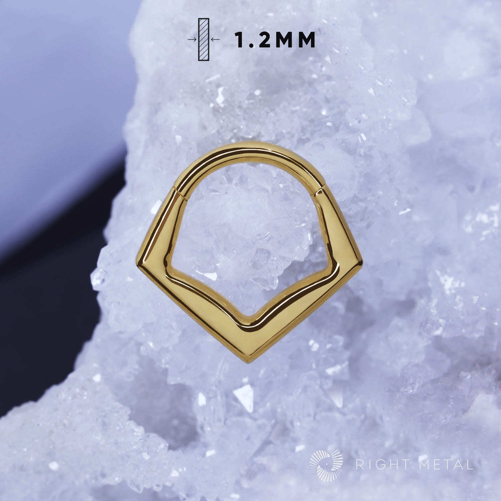 Кликер Muse Simple PVD Yellow 1.2мм