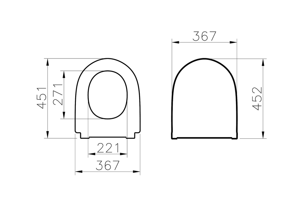 Сидение VitrA Nest с м/лифтом